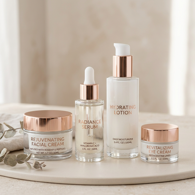 Muestra de trabajo Etiqueta.cl: Línea Cosmética